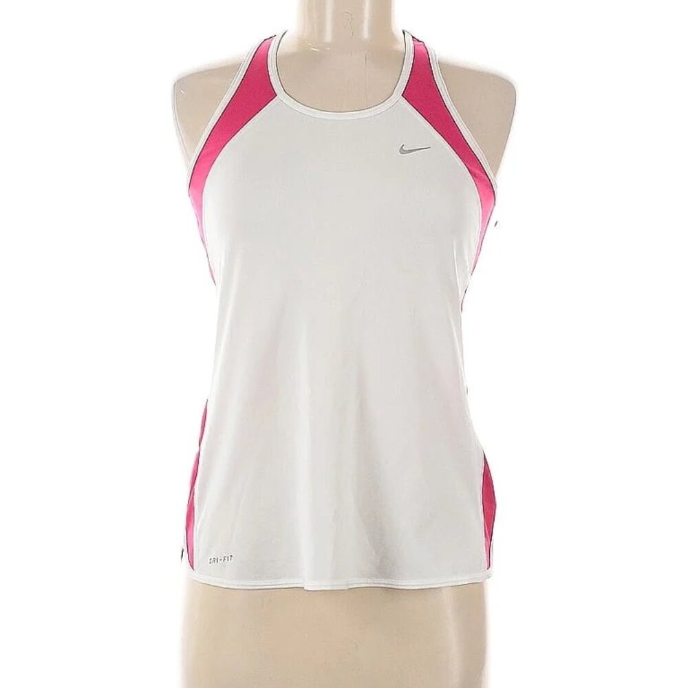 Nike Dri Fit Singlet Pink/white